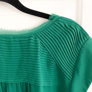 Daniel Rainn Petite XL Green Blouse with Pleating